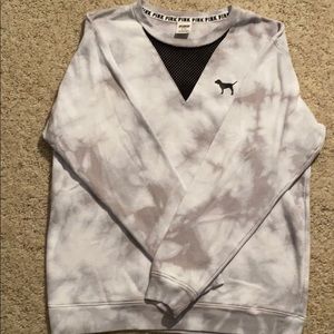 Victoria’s Secret Pink Gray tiedye sweatshirt